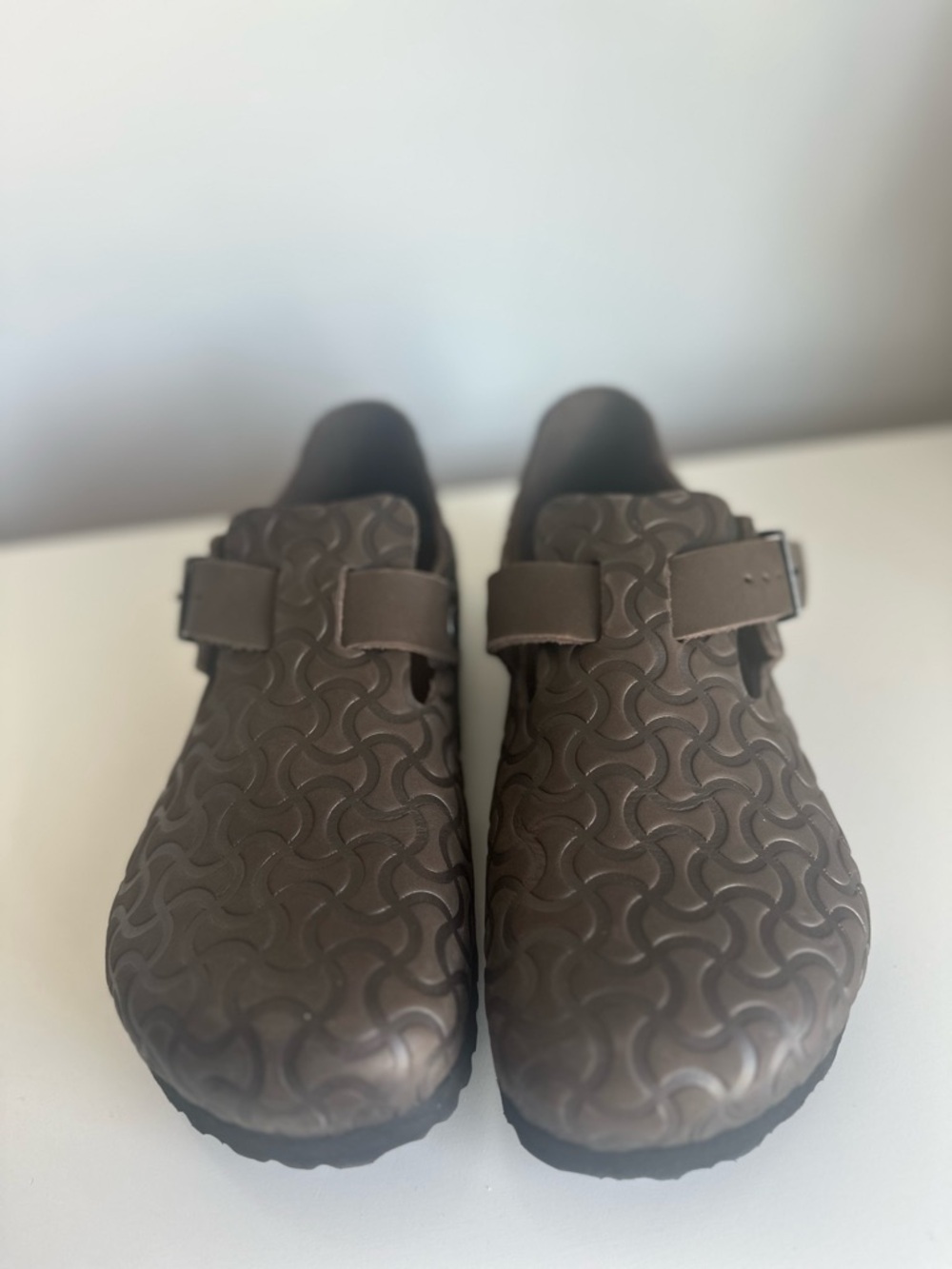 Birkenstock London Embossed Leather - Carafe Size 38N